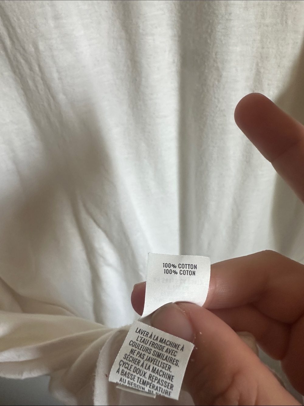 aerie oversized White V-Neck Tee - Picture 4 of 5